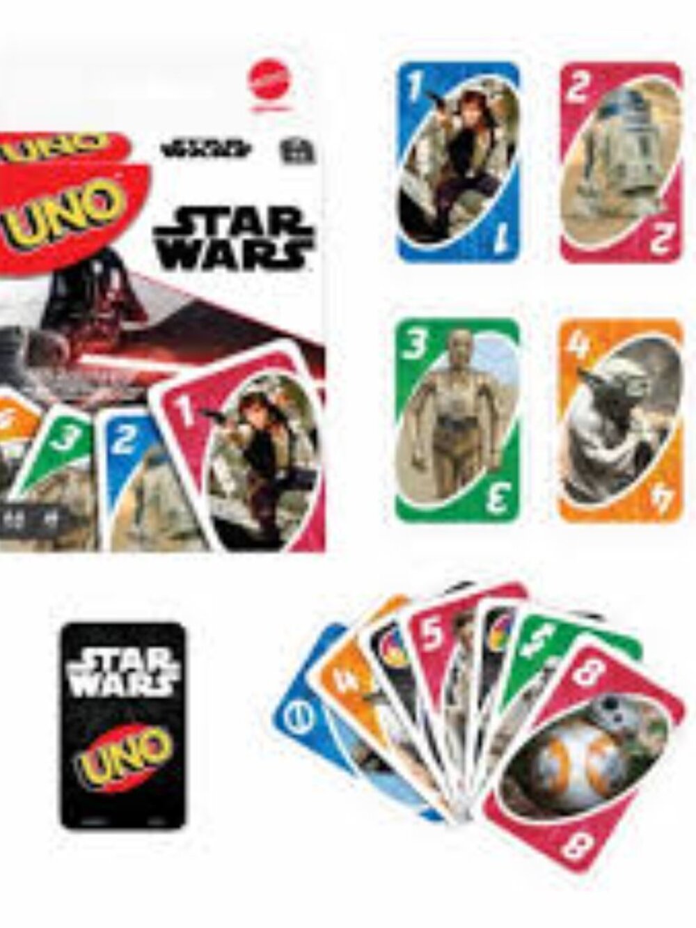 Mattel UNO Star Wars Edition Card Game Box Set Gift